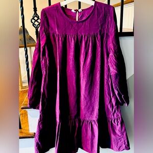 Girls Gap Kids Purple Corduroy Dress Size XXL